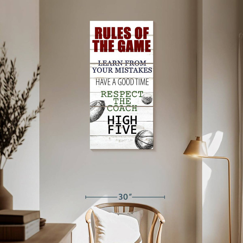 Rules Of The Game I, H 62 po x l 30 po
