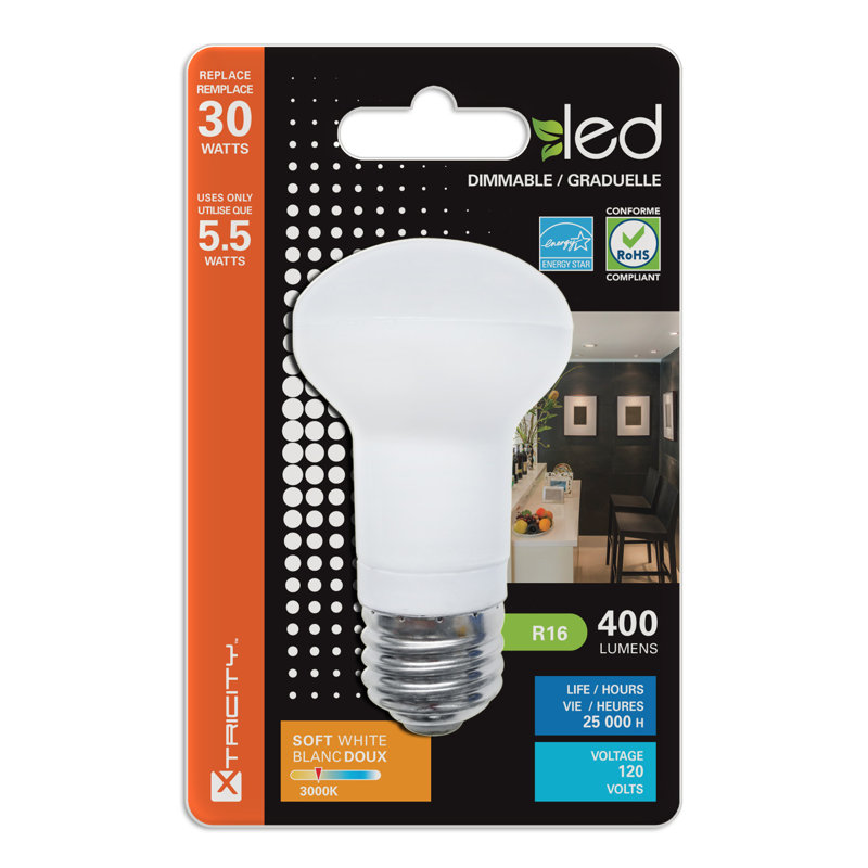 5.5W E26 Dimmable LED Floodlight Light Bulb