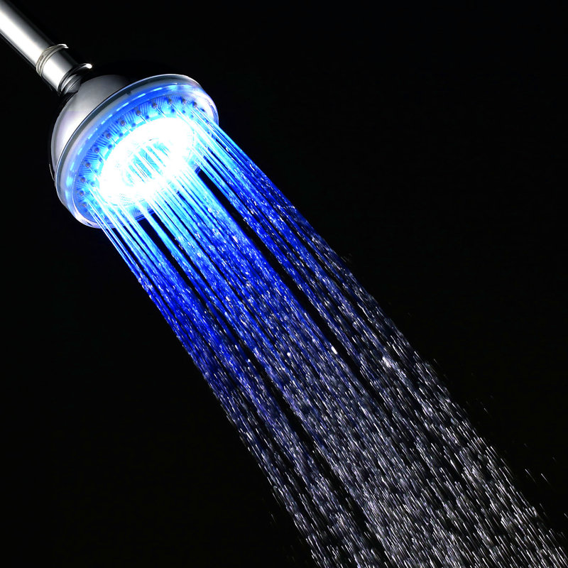 Pomme de douche 7 couleurs DEL 1,7 GPM