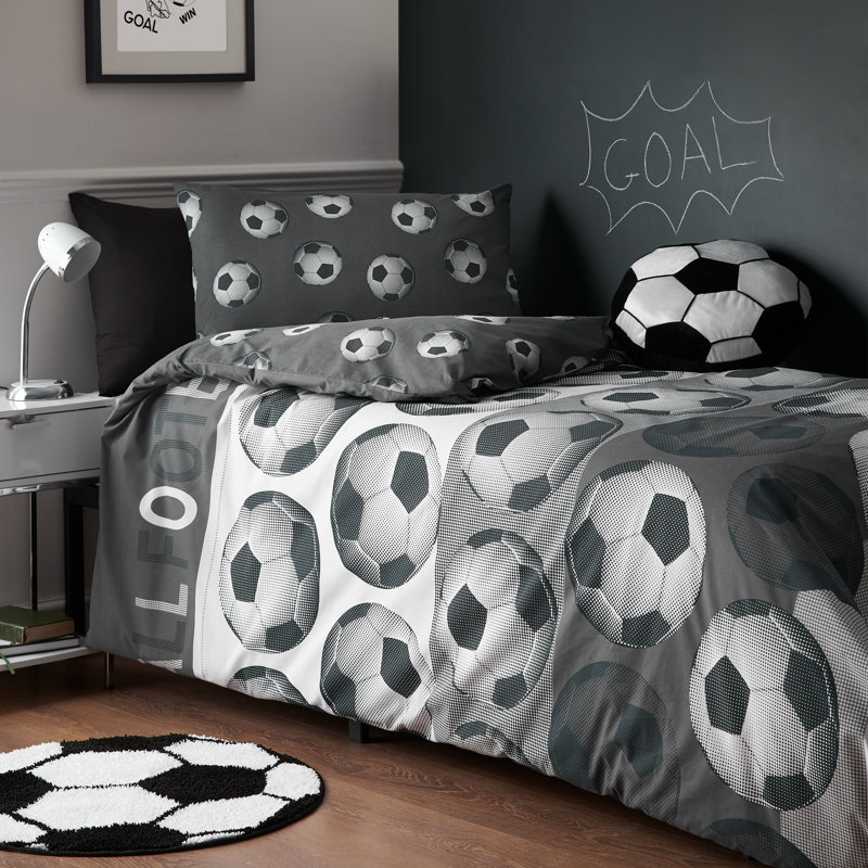 Football Reversible Duvet Cover Set, Double