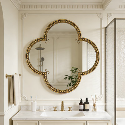 Contemporary Quatrefoil Mirror