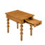 Table de bout en bois massif naturel avec tiroir, côté pour le salon et bois d'hévéa, chaleur, assemblage rapide, plateau de table en placage naturel naturel moderne, pieds