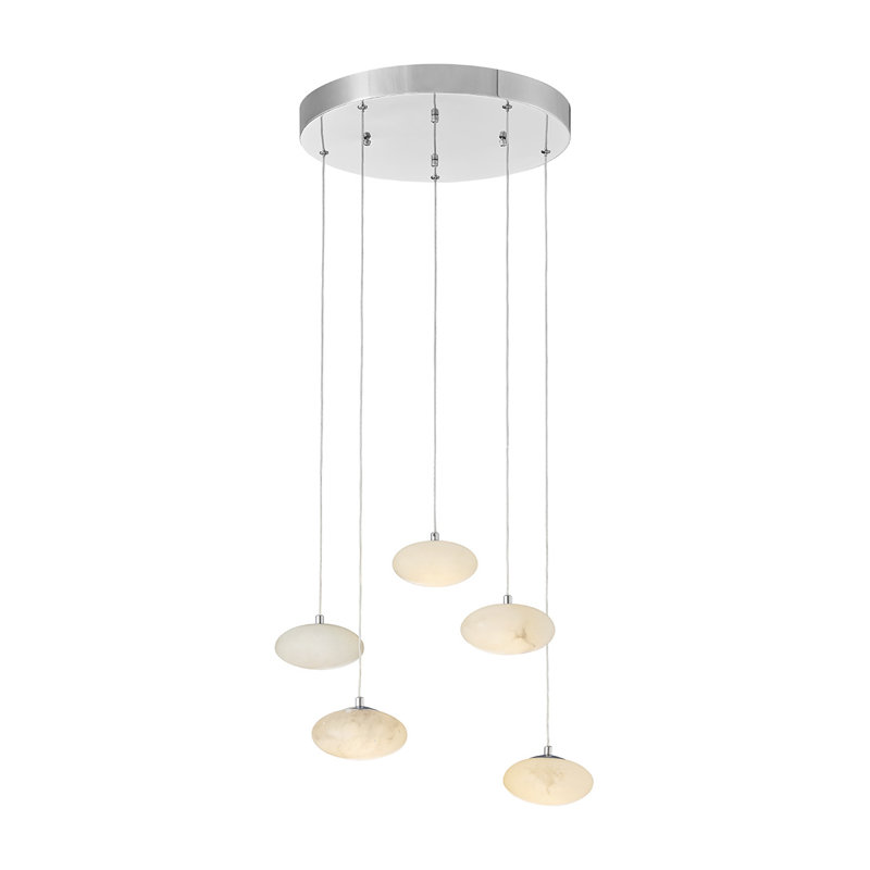 Lustre rond espagnol albâtre