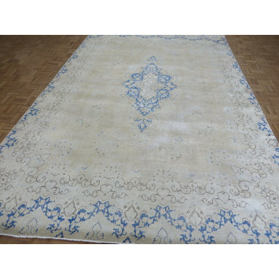 Hector One-of-a-Kind 8'2" X 12'7" Wool Area Rug in Light Gray