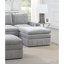 Canapé modulaire moderne 5 pièces - tissu, assise, revêtement contemporain en suède, dossier rembourré