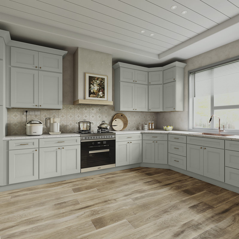 Armoire d'angle, Double shaker Laguna Grey