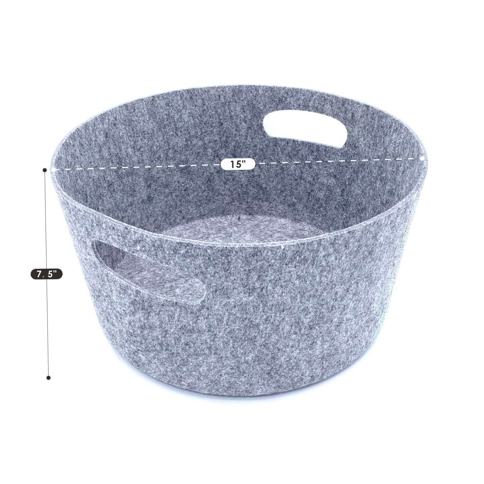 Fabric Decorative Bin 1, Gray