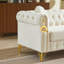 Fauteuil Chesterfield en velours avec boutons capitonnés-632706877-632706866
