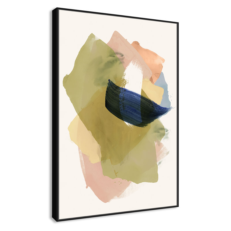 Brush and Whisper I Print by , Black Floater, 61.5" H x 41.5" W