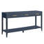 Élégante console avec placage de pin et pieds géométriques, idéale pour le salon, le bureau et la salle à manger-1840063369