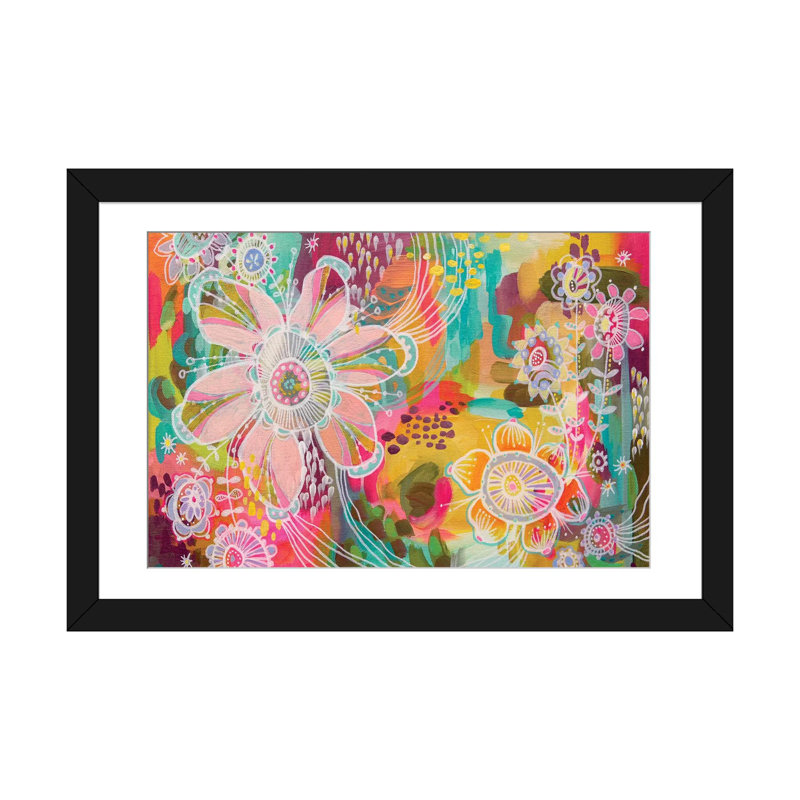 « swoon », impression sur toile tendue, Papier avec cadre noir, Blanc, H 24 po x l 32 po x P 1 po
