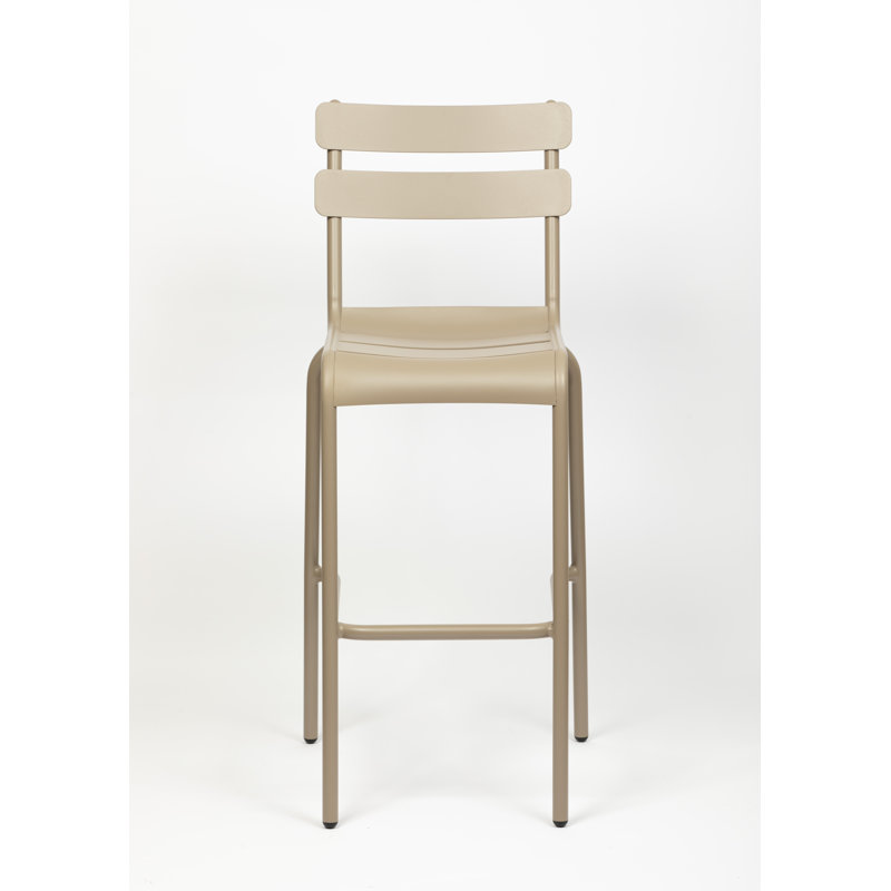 Audreyanna Counter Stool with Metal Frame, Beige