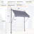 Protected Patio Door Awning - 118'' Sun Shade With Cover And Adjustable Height Option Package Outdoor Protection Canopy Uv80+ Water Resistance
