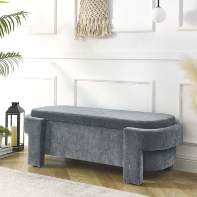 Banc rembourré en chenille