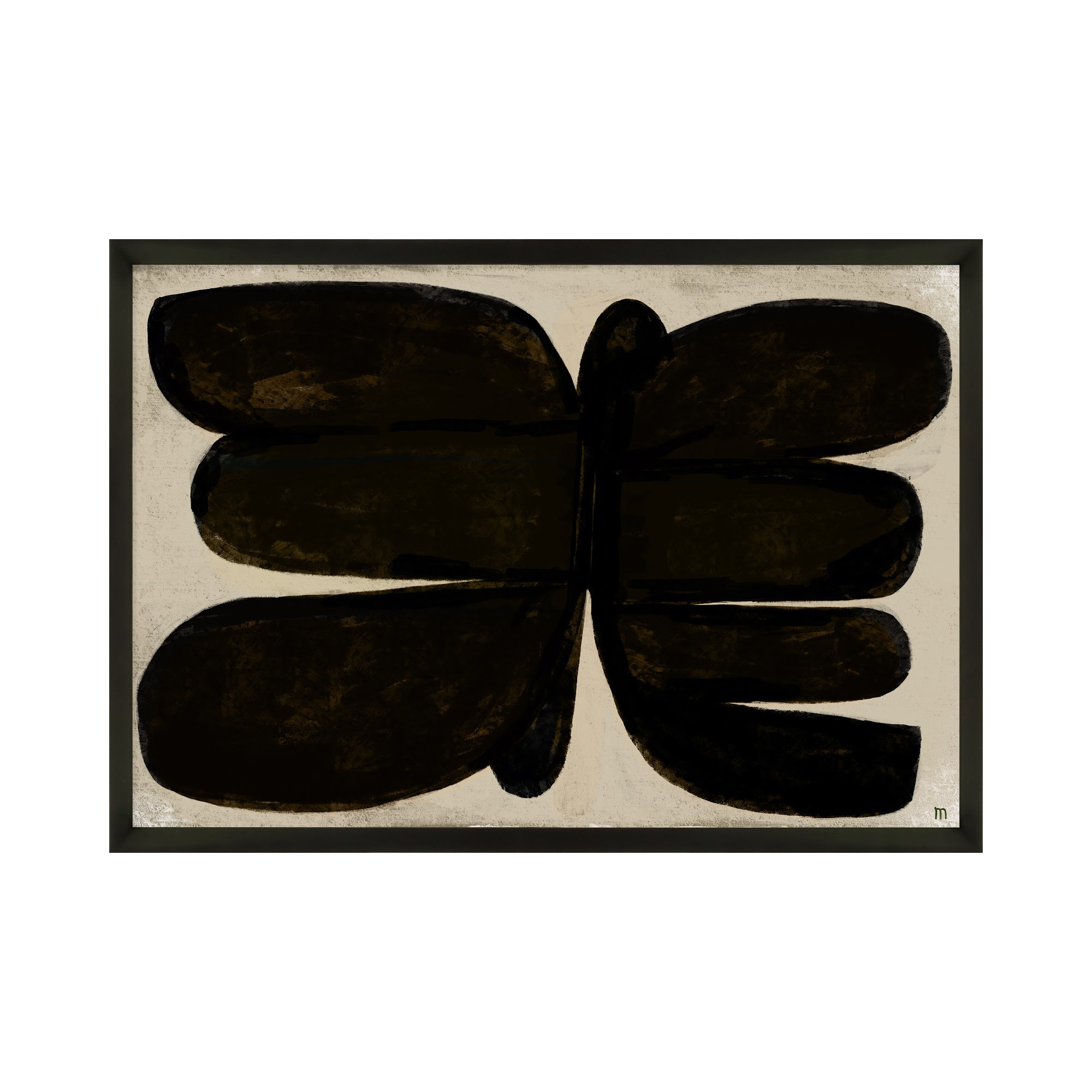 Dragonfly by StudioM, 21" H x 30" W x 1.25" D, Black