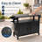  BBQ Grill Storage Cart/Bin, Grill Carts Outdoor Storage Cabinet With Wheels 51.67''Lx20.31''Wx35.51''H(4 Wheels)