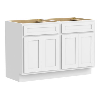 48" Double Bathroom Vanity Base Only