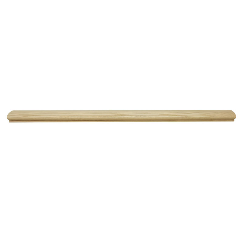 Main courante d'escalier en chêne rouge massif Fixturedisplays® 48 pouces, H 3,5 po x l 48 po x P 1,6 po