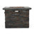 Outdoor Lightweight Concrete Square Propane Fire Pit -  40,000 BTU