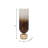 Glass and Aluminum Pillar Holders with Sculpted Bases and Modern Cylindrical Design, Contemporary Sleek Decorative Accents for Stylish Interiors, Set of 2-2088859019