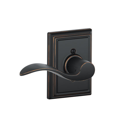 Accent Lever with Addison Trim Non-Turning Lock