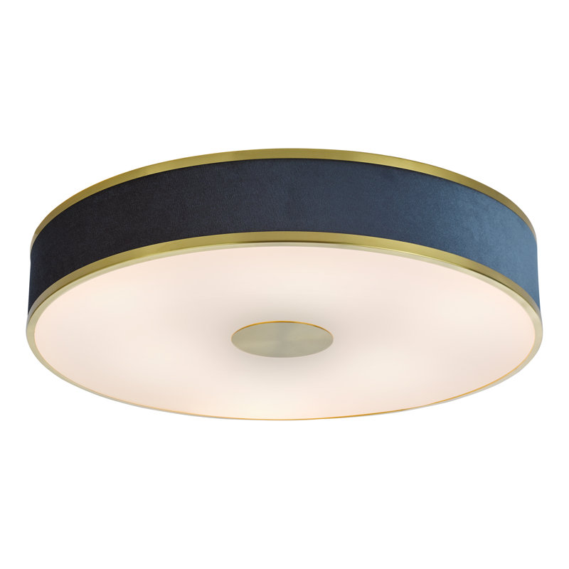 ALVARO 6LT FLUSH NAVY 60CM, Brushed Brass
