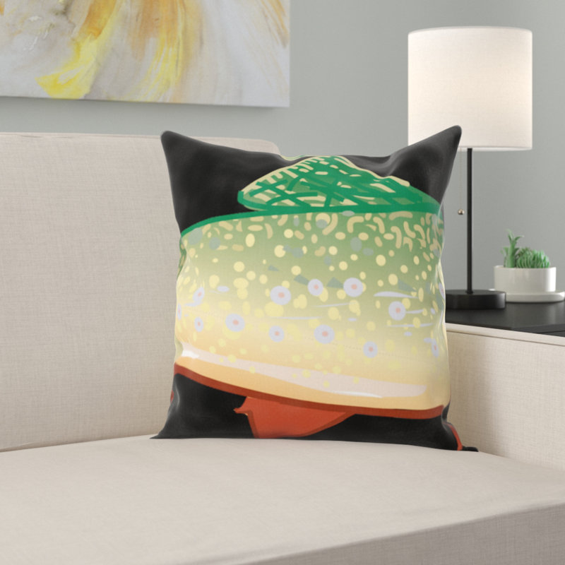 Coussin en fausse truite