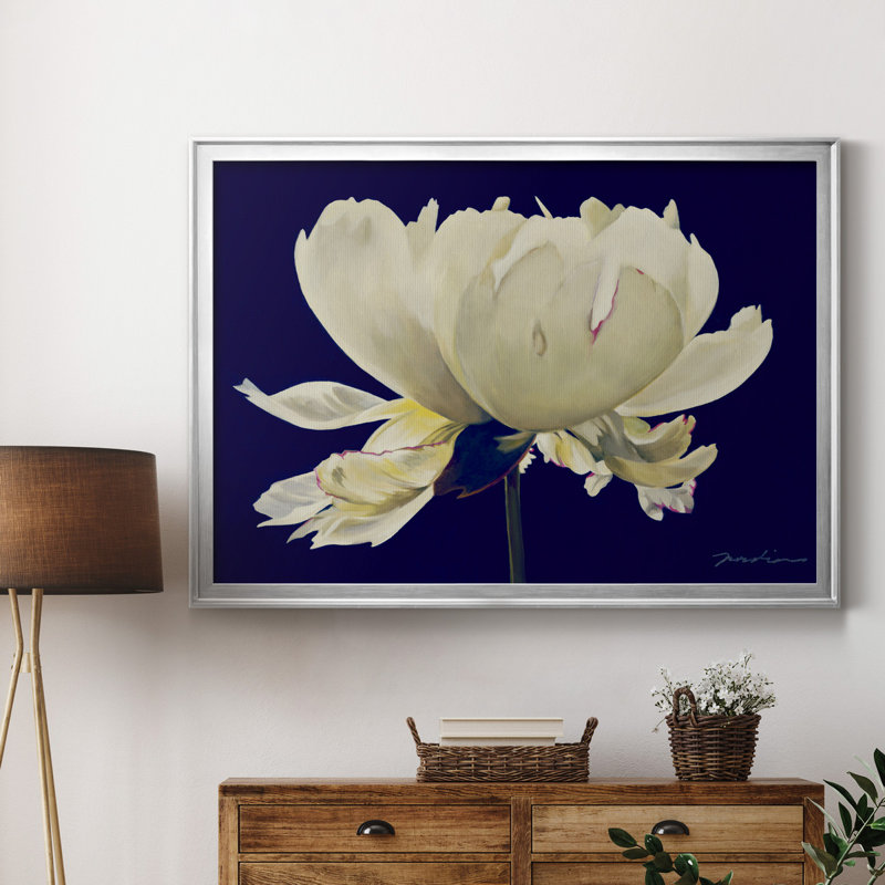 Aglow I - reproduction d'art sur toile, H 30,5 po x l 42,5 po x P 1,5 po, Argent