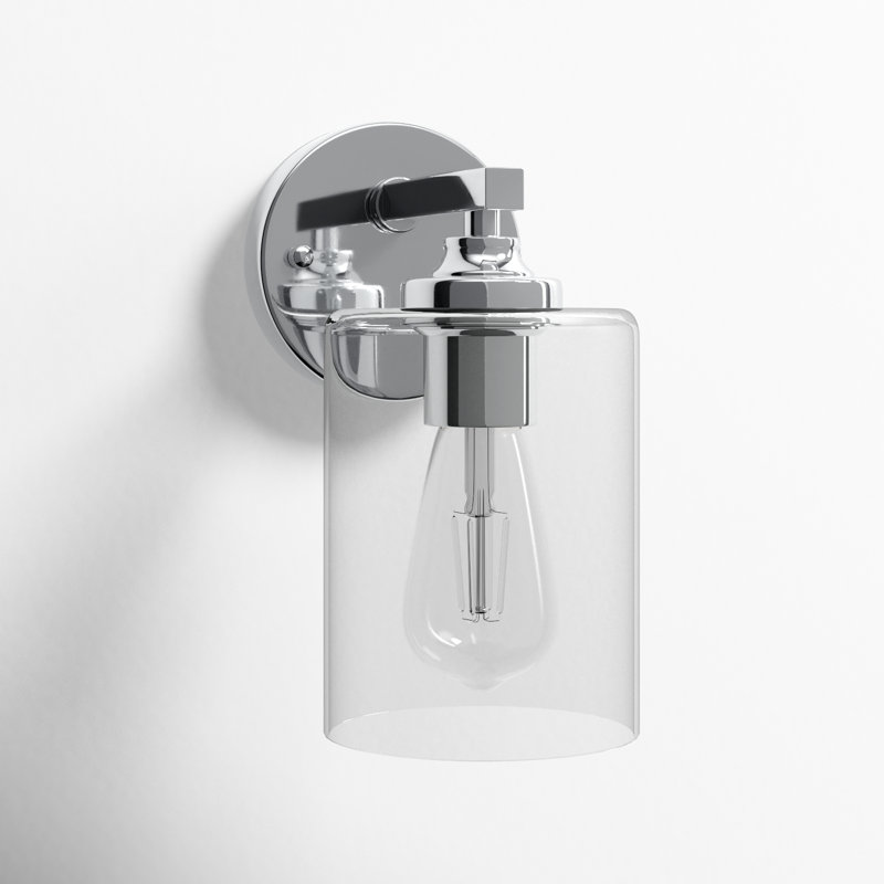 Éclairage pour meuble-lavabo à intensité variable Corine, Chrome, Deux lumières, H 10 po x l 14 po x P 14 po