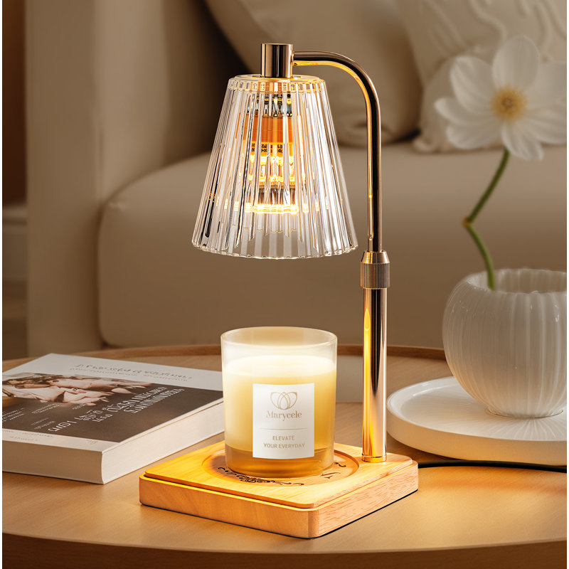 Candle Warmer Lamp for Yankee Large Candles with Timer, Height Adjustable Electric Lamp Candle Warmer for Home Room Decor