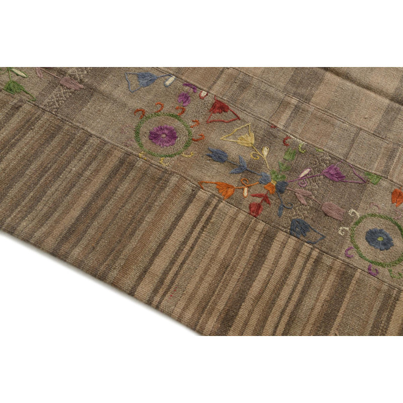 Tapis brun clair Kilim