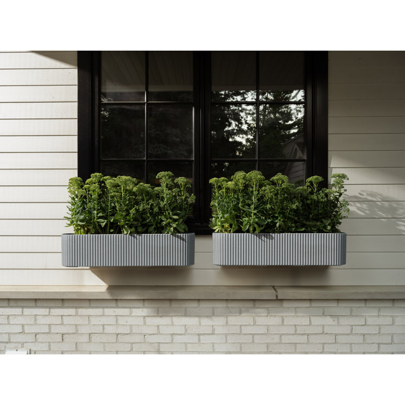 Pot à fleurs 36 "Veradek Demi Series, Gris, 2
