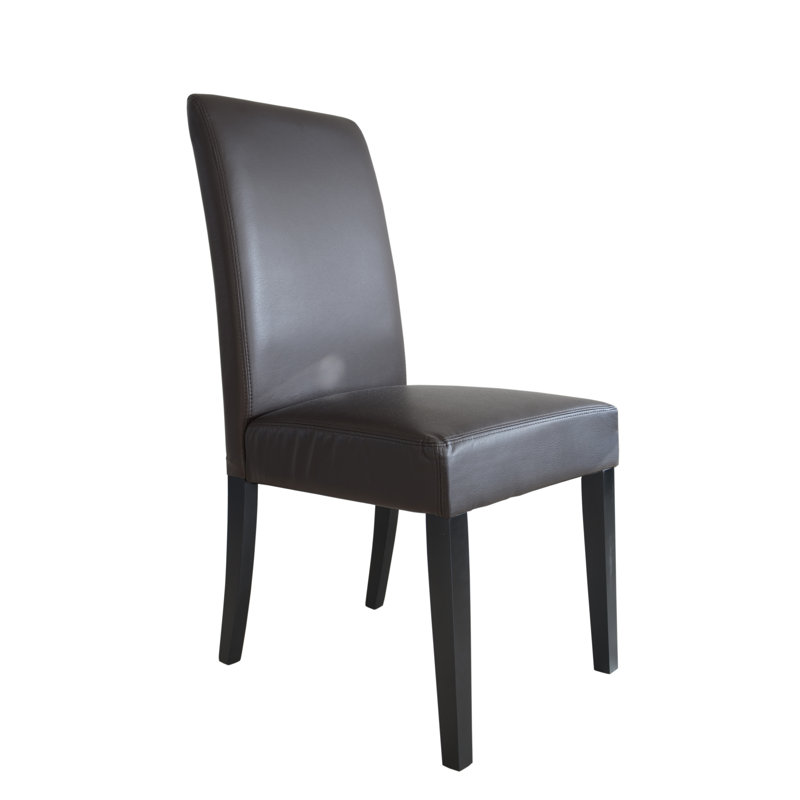 Chaise parson en cuir reconstitué SEAT4U Richill, Brun