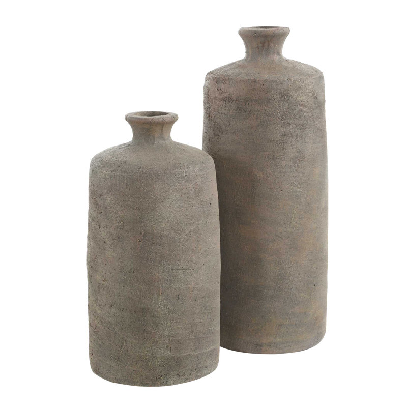  Terrene Clay Vases, S/2
