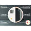 Huldar Glass Flat Wall Mirror