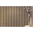 94.5" x 23.6" 3D Acoustic Slat Wood Wall Panels – Decorative Sound-Absorbing Wall & Ceiling Paneling with Recycled Felt Backing, Modern Interior Soundproofing-96659832