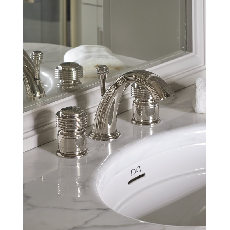 Royal Widespread Bathroom Faucet with Drain Assembly, Polished Nickel