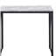 Bureau d'écriture antique blanc et noir 35,5 "avec base en métal
