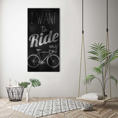 Want To Ride - Wrapped Canvas Print