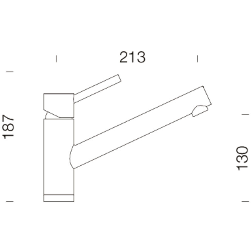 Schock Single Lever Monobloc Tap, Stainless Steel