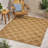 Machine Woven Oriental Area Rug