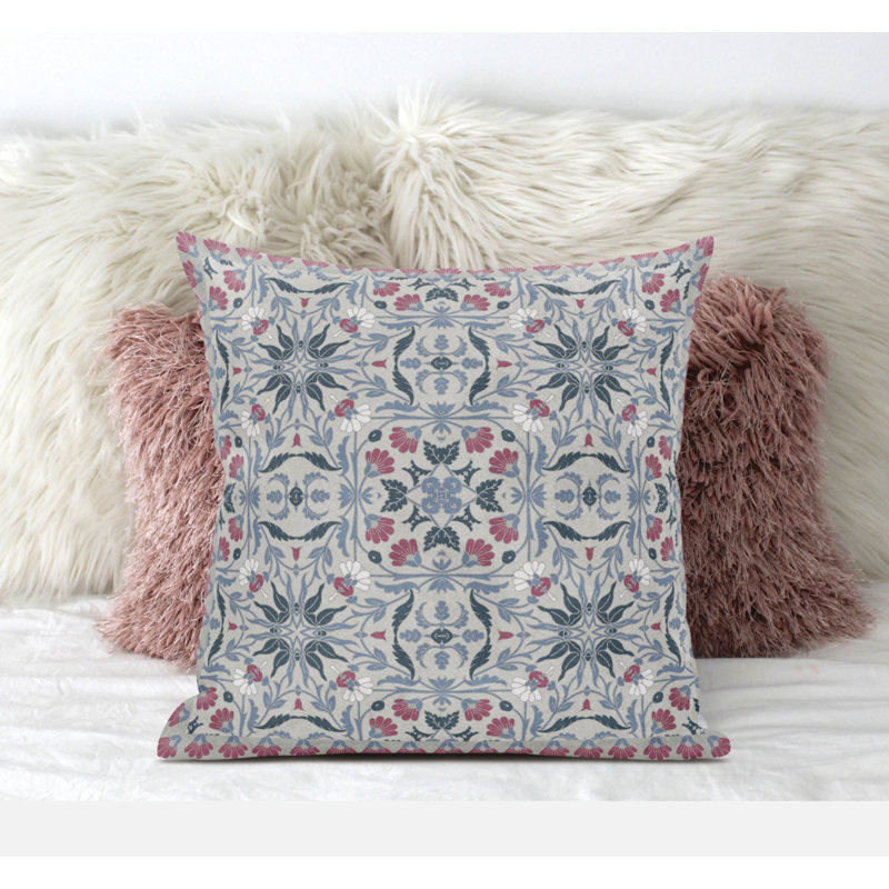 Coussin décoratif en suède à motif cachemire soufflé Paisley