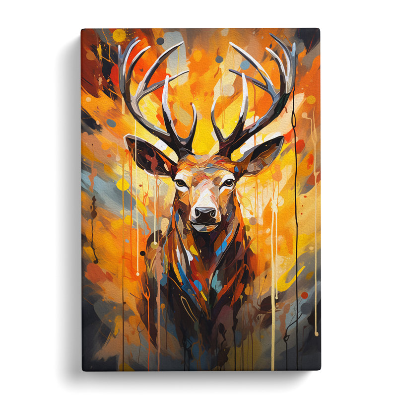 Deer Abstract No.2 - Print, 76cm H x 50cm W x 3cm D