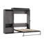 Lit escamotable Camalla et armoire de rangement avec tablette coulissante-104604193-104604194