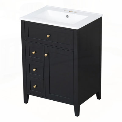 Meuble-lavabo polyvalent avec rangement abondant et attrait moderne
