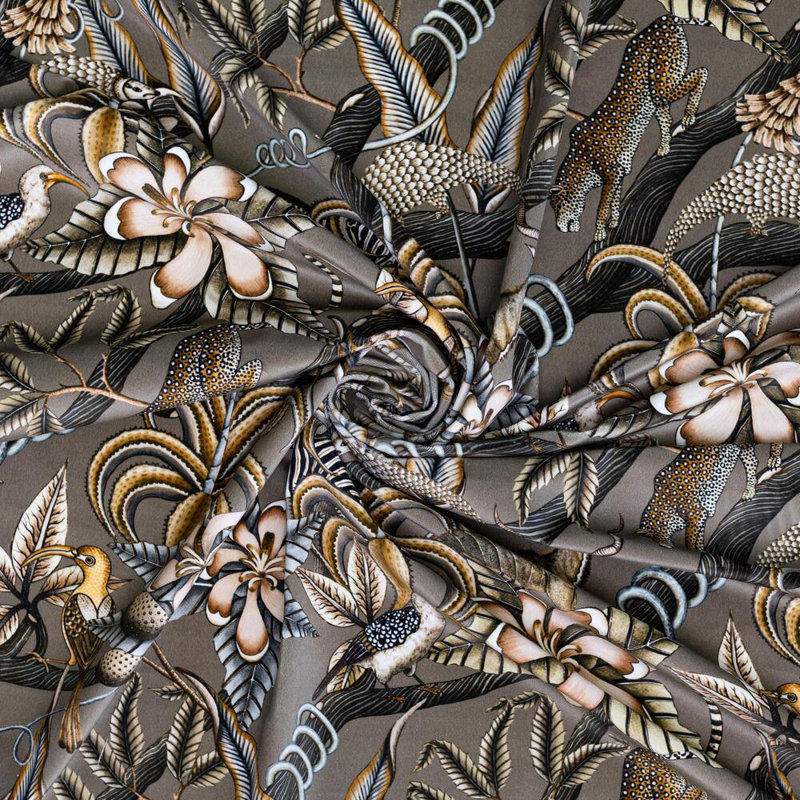 Ardmore Velvet Fabric, Ash