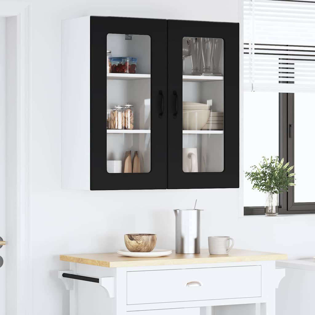 Vidaxl Dishwasher Panel Kalmar 2 Pcs Black 40 X 31 X 80 Cm - Image 3