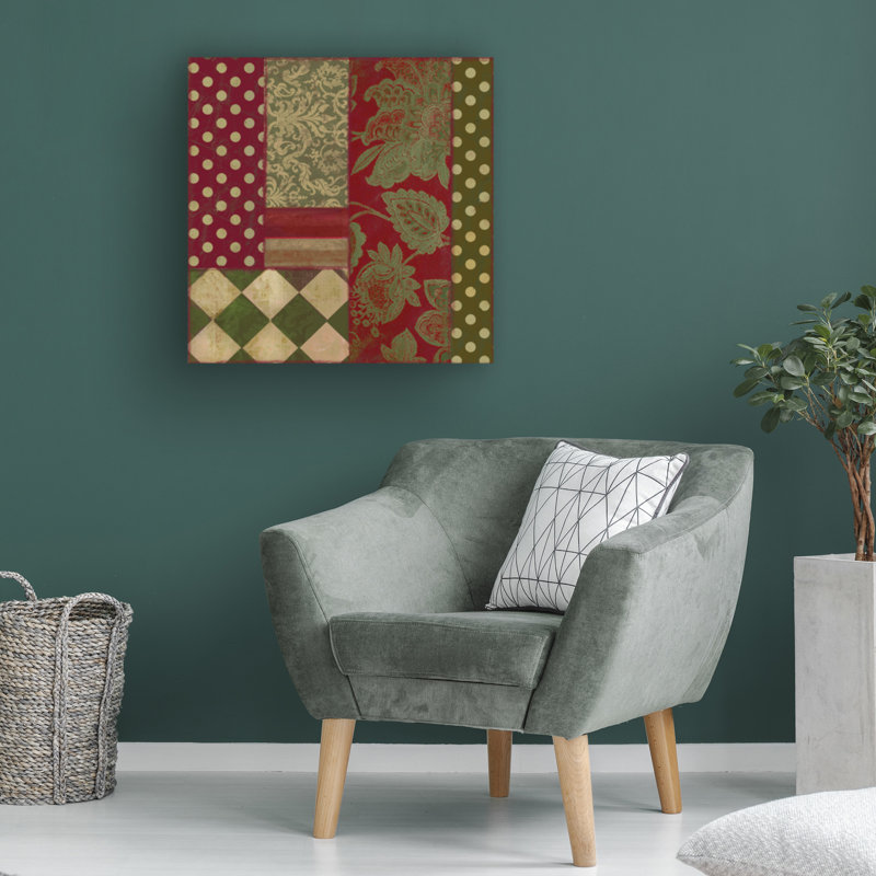 Art sur toile «bolche», joyeux Noël, H 35 po x l 35 po
