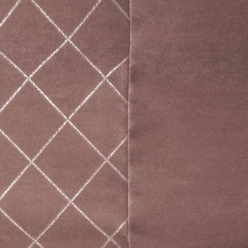 Aarna Blackout Curtains Single Panel, Rose