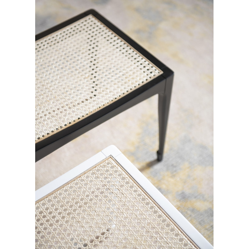 Iris Accent Stool, Black